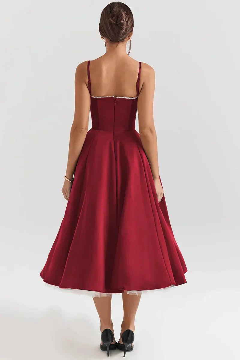 Cloe Double Layer Midi Dress